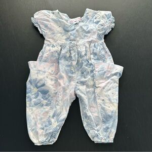Vintage Floral Pastel Kids Romper